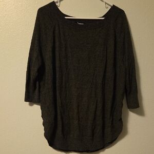 Express Dark Green Crew Neck Sweater Size Medium